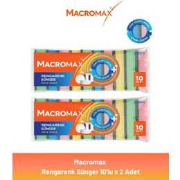 Macromax 2x10'lu Rengarenk Sünger