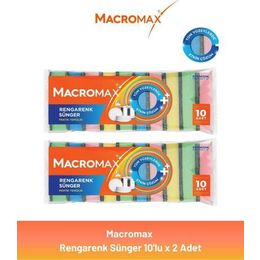 Macromax 2x10'lu Rengarenk Sünger