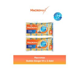Macromax 2x5'li Bubble Mercan Sünger