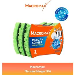 Macromax 3'lü Mercan Sünger
