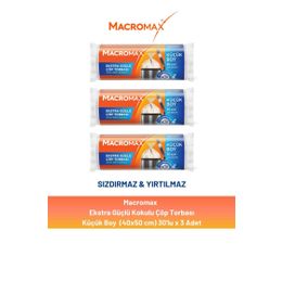 Macromax 3x30'lu Küçük Boy Ekstra Güçlü Çöp Torbası