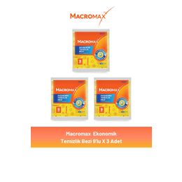 Macromax 3x9'lu Ekonomik Temizlik Bezi