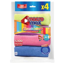 Macromax 4'lü Eko Mikrofiber Bez