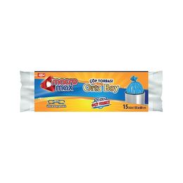 Macromax Büzgülü 15'li Orta Boy Limon Kokulu Çöp Torbası
