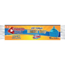 Macromax Extra Güçlü 10'lu Büyük Boy Çöp Torbası