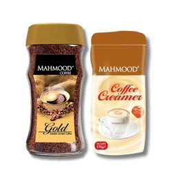 Mahmood 100 gr Cam Kavanoz Premium Gold Granül Kahve + 170 gr Kahve Kreması Süt Tozu