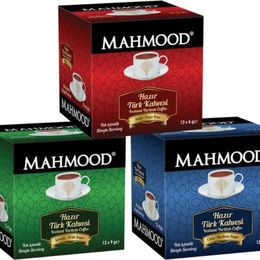 Mahmood 12x6 gr Sade + 12x8 gr Orta + 12x9 gr Şekerli Türk Kahvesi