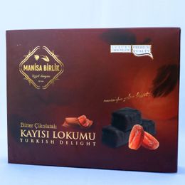 Manisa Birlik 500 gr Bitter Çikolata Kaplı Kayısı Lokumu