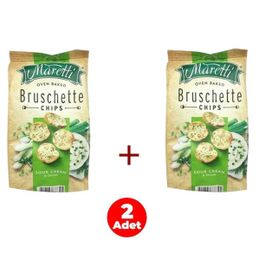 Maretti 2x70 gr Ekşi Krema Soğan Aromalı Ekmek Cips