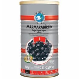 Marmara Birlik 6x800 gr L Doğal Salamura Siyah Zeytin