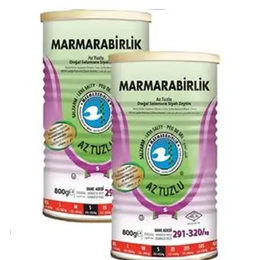 Marmara Birlik Az Tuzlu Zeytin 800 gr S 291/320 Light Teneke 2 Adet