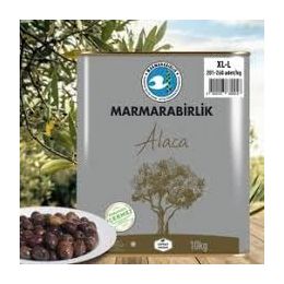 Marmarabirlik 10 kg Alaca Xl-L 201-260 Kb Doğal Siyah Zeytin