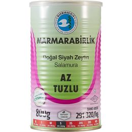 Marmarabirlik 291-320 S Teneke 800 gr Az Tuzlu Doğal Siyah Zeytin