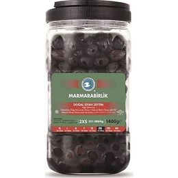 Marmarabirlik 2xs Elit Yağlı Sele Siyah Zeytin 351-380 1400 Gr