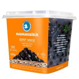 Marmarabirlik 400 gr 381-410 3xs Sepet Serisi Siyah Zeytin