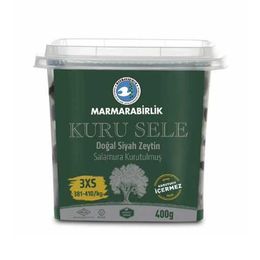 Marmarabirlik 400 gr 381-410 Kuru Sele Siyah Zeytin