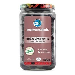 Marmarabirlik 500 gr Cam Salamura Siyah Zeytin