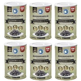 Marmarabirlik 6x800 gr 2XL Doğal Siyah Zeytin Salamura