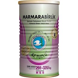 Marmarabirlik 800 gr Az Tuzlu Teneke Siyah Zeytin
