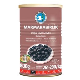 Marmarabirlik 800 gr Gold Sofralık Salamura Siyah Zeytin Teneke
