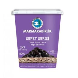 Marmarabirlik 800 gr Sepet Serisi Yağlı Salamura 351-380 Kb 2Xs Siyah Zeytin
