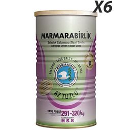 Marmarabirlik Az Tuzlu Salamura Siyah Zeytin Teneke (S) 800 gr - 6'lı