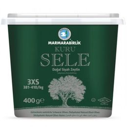 Marmarabirlik Kuru Sele 3XS 381-410 400 gr Siyah Zeytin