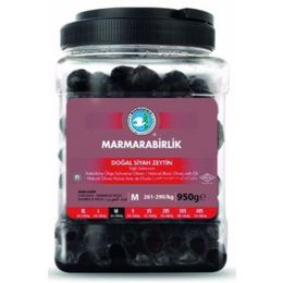 Marmarabirlik M Süper Yağlı Sele Siyah Zeytin 261-290 950 Gr