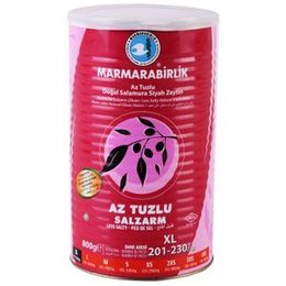 Marmarabirlik Mega Az Tuzlu Salamura Siyah Zeytin 201 - 230 Kalibre