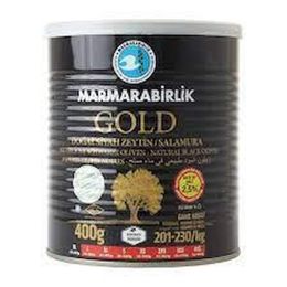 Marmarabirlik Salamura Siyah Zeytin Teneke Gold   400 gr
