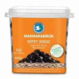 Marmarabirlik Siyah Zeytin Lüks 3xs 381-410 400 gr