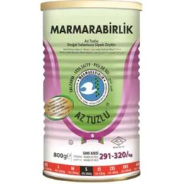 Marmarabirlik Sofralık Salamura Az Tuzlu 291-320 Kb S Siyah Zeytin Teneke 3 X 800 gr