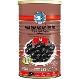Marmarabirlik Süper Siyah Zeytin Teneke (M) 800 Gr