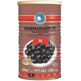 Marmarabirlik Süper Siyah Zeytin Teneke (M) 800 Gr