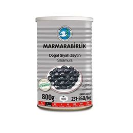 Marmarabirlik Teneke L Boy 800 gr Salamura Siyah Zeytin