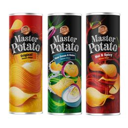 Master Potato 3'lü 160 gr Karma Paket Potato Cips