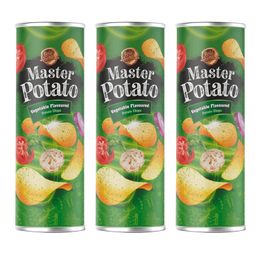 Master Potato 3x160 gr Sebze Çeşnili Patates Cipsi