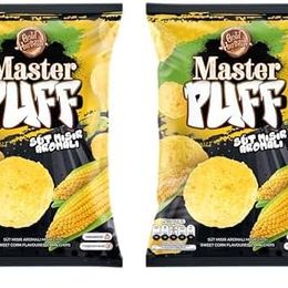 Master Puff 2x90 gr Süt Mısırı Çeşnili Mısır Çerezi