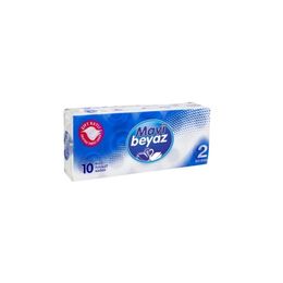 Mavi Beyaz Çift Kat 10'lu Tuvalet Kağıdı