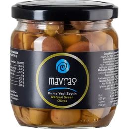 Mavras 250 gr Edremit Tipi Kırma Yeşil Zeytin