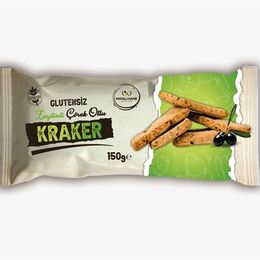 Mayalı Hane 150 gr Glutensiz Zeytinli Çörekotlu Kraker