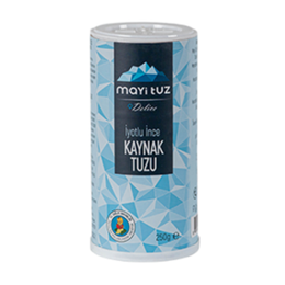 Mayi Tuz 250 gr İyotlu İnce Öğütülmüş Doğal Kaynak Tuzu