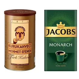 Mehmet Efendi 250 gr Türk Kahvesi + Jacobs 250 gr Monarch Filtre Kahve