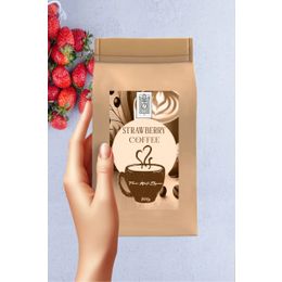 Mel and Mira Strawberry Bean Coffee 200 gr Çilek Aromalı Çekirdek Kahve
