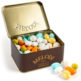 Melodi 300 gr Çikolata Metal Kutulu Kokteyl Şeker Draje