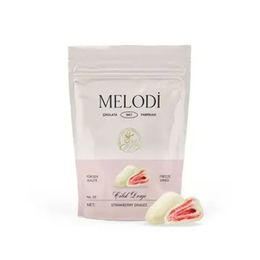 Melodi 80 gr Çikolata Beyaz Çikolata Kaplı Çilek Draje