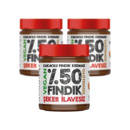 Mely 3x220 gr Şeker İlavesiz %50 Fındıklı Kakaolu Fındık Kreması