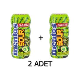 Mentos 30 gr Sour Yeşil Elma Aromalı Draje Sakız