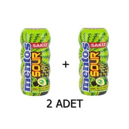 Mentos 30 gr Sour Yeşil Elma Aromalı Draje Sakız