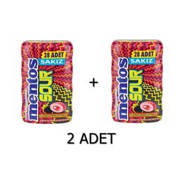 Mentos 56 gr Sour Çilek Aromalı Draje Sakız